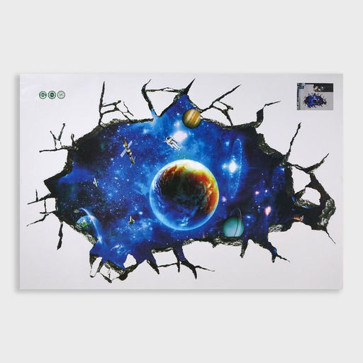 Интерьерная наклейка 3Д TAKE IT EASY «Большой космос», 90×60 см