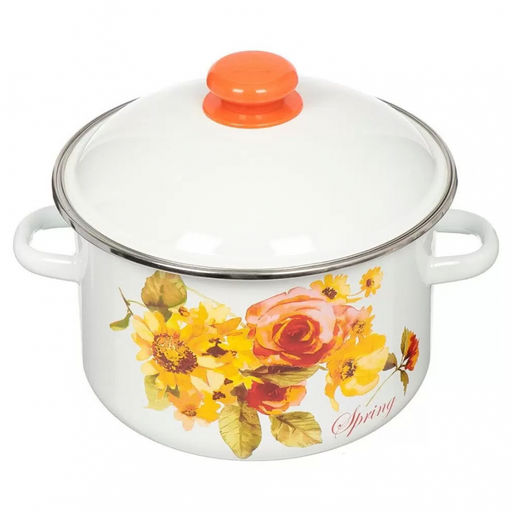 ЭМ_Кастрюля 4,0 л сфер. ДЕКОЛЬ ОБОД, арт. 1МС201Р