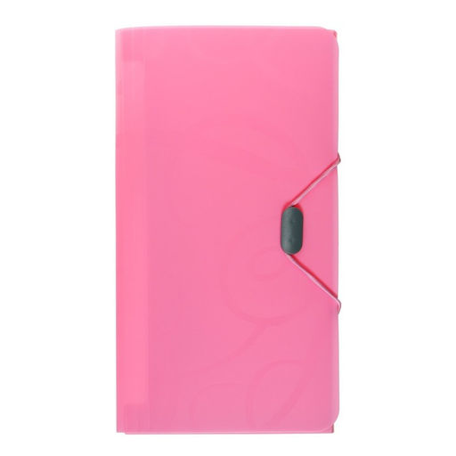 Папка на резинке А65, 12 отделений, узоры розовая пастель - Calligrata фото 2