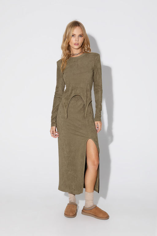 Платье Pirs 5072 хаки  фото 2