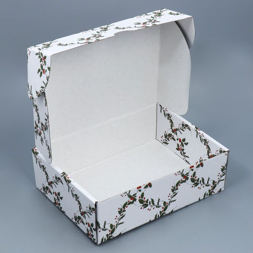 Коробка подарочная новогодняя складная Ретро почта, 30.5 х 22 х 9.5 см, Новый год - Дарите счастье фото 3