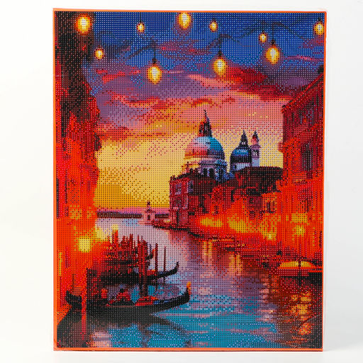 Алмазная вышивка полное заполнение «Венеция», на раме, 40×50 см