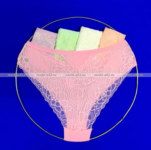 Цена за 5 шт. Трусы женские Турция кружевная попа арт. 84010 (83010) M (42-44) АССОРТИ - For you фото 2