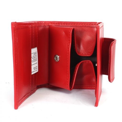 Портмоне женское Croco-ПР-906 натуральная кожа 1 отд, 4 карм, красный матовый (16) 239904  фото 3