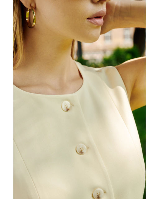 Жилет THE VERY 2428 сливочное масло  фото 6