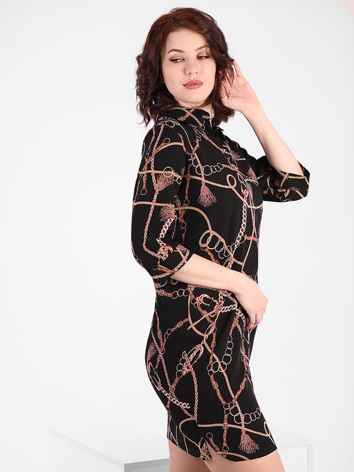 Платье с принтом Versace - Almond фото 3