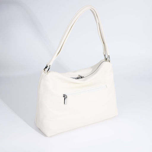 Сумка-тоут на молнии, 3 наружных кармана, цвет белый - Simaland фото 2