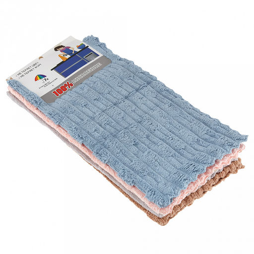 Салфетка для уборки 29х29см Хлопоты, микрофибра, набор 5шт (Китай) - Домашняя мода фото 7