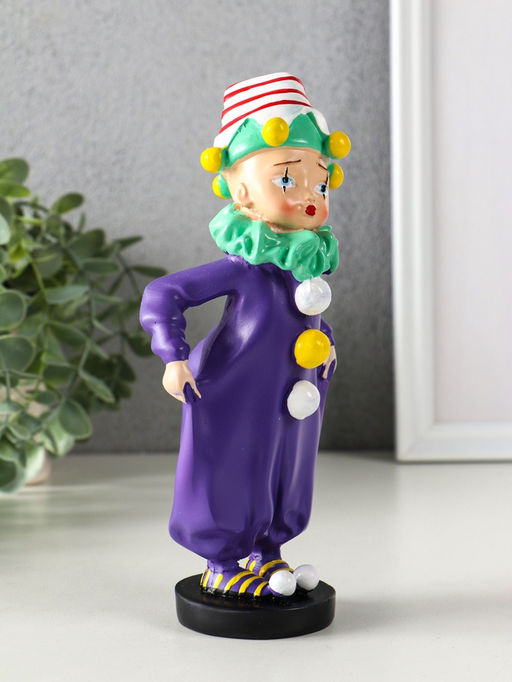 Фигура полистоун «Маленький клоун в синем костюме», 8.5×5.5×19 см
