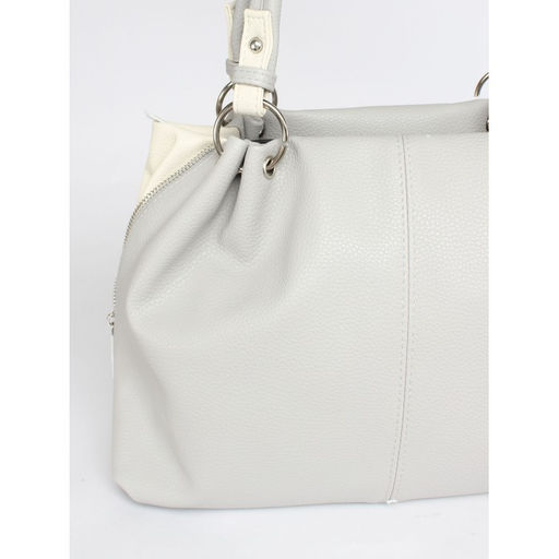 Сумка женская искусственная кожа ADEL-315/ММ, 1отд, плечевой ремень, серый/беж св флотер 259827 - Adelia фото 4