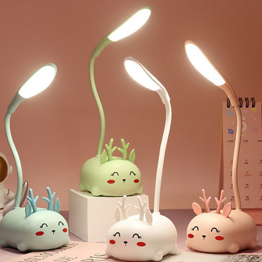 Цена за 2 шт. Светильник настольный "Marmalade-Олененок" LED 28,5*9,2*6,8см USB 5v 3w, Розовый