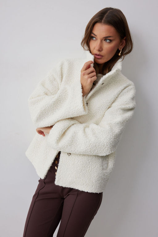 Шубка LYUSHe 4229 молоко фото 7