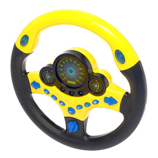 Уценка (помята упаковка) Руль музыкальный Суперводитель, световые и звуковые эффекты, работает от батареек