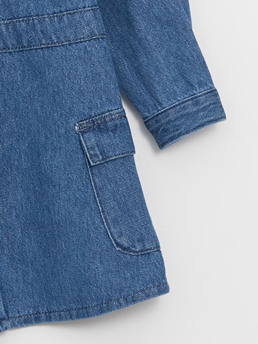 G?mlek Yaka K?z Bebek Jean Elbise - Waikiki фото 2