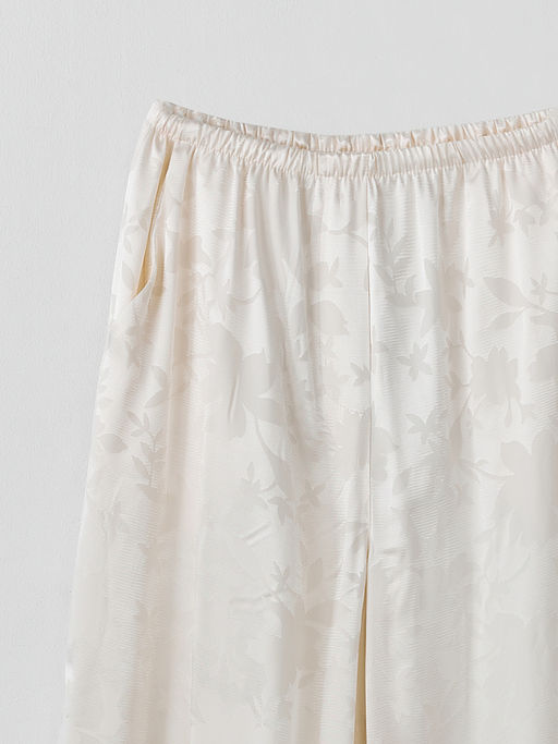 Брюки женские прямые бежевые с цветочным принтом - Mark formelle фото 5