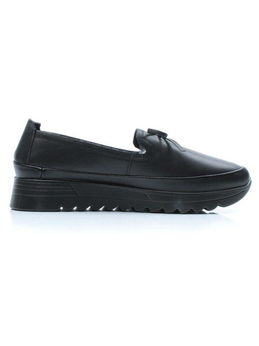 03-5302 BLACK Полуботинки женские (натуральная кожа)
