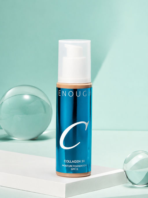 Enough Увлажняющий тональный крем для лица с коллагеном N00 / Collagen 3X Moisture Foundation SPF15, слоновая кость, 100 мл