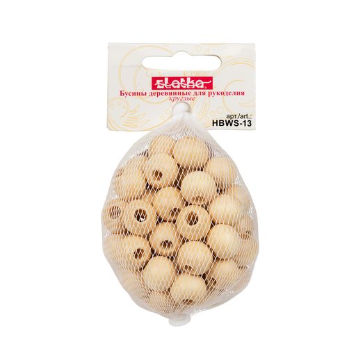 Бусина Zlatka дерево HBWS-13 12 мм 10 х 50 шт 3 шт св. дерево