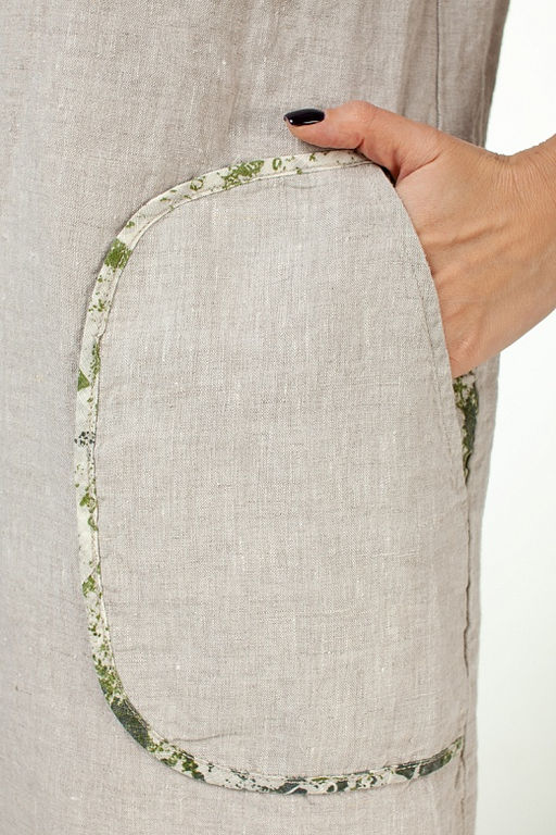 умягченный лен 100% платье - Luxuria фото 6