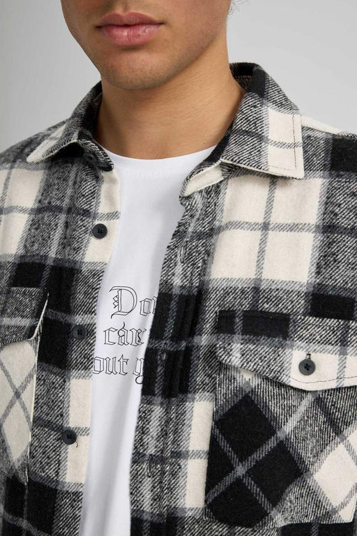 Рубашка Lumberjack с длинным рукавом в клетку обычного кроя - Defacto фото 8