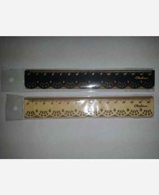 Линейка деревянная Кружева, 15 см. 9046014 - Yiwu youda import & export co фото 2
