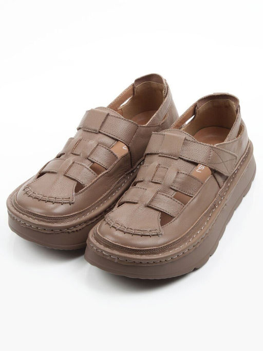 06-2192-5 DK. BEIGE Туфли женские (натуральная кожа)