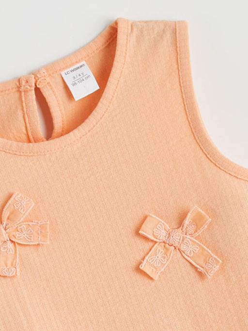 Fiyonklu ve F?rf?rl? K?z ?ocuk Bluz ve ?ort