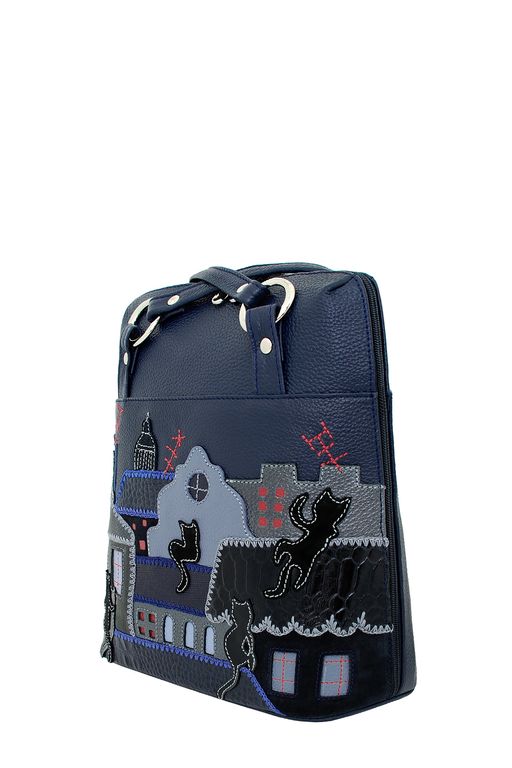 Сумка с аппликацией ДС-226-245 синий - Protege фото 3