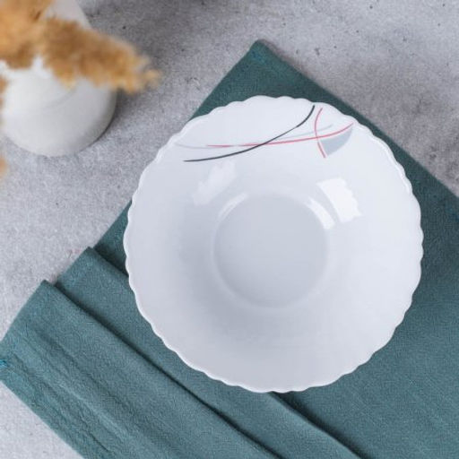 Салатник 480 мл 155 мм тарелка глубокая / TW-60 (7267) /уп 6/72/ Абстракция полосы - Галеонтрейд фото 2