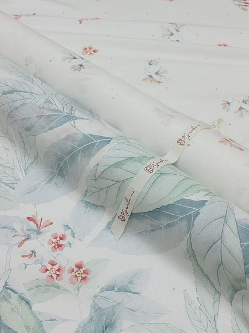 Перкаль Летняя прохлада - листья, (комп), СОРТ2, ш.2.35м, хлопок-100%, 110гр/м.кв - Купава фото 4
