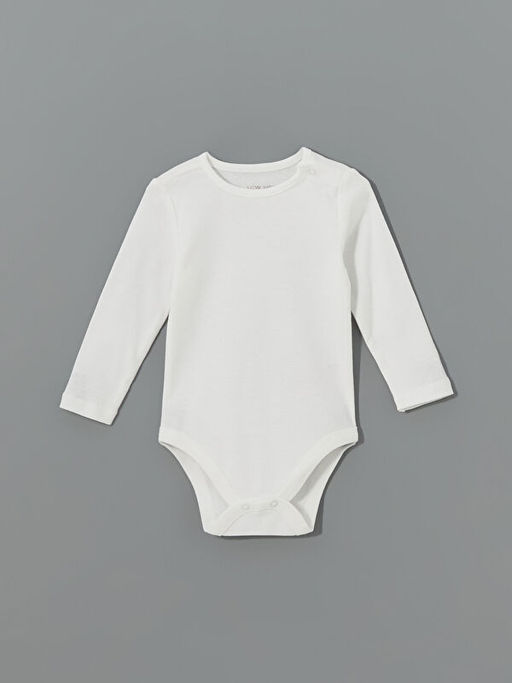 Bisiklet Yaka Uzun Kollu K?z Bebek ??t??tl? Body 2li - Waikiki фото 2