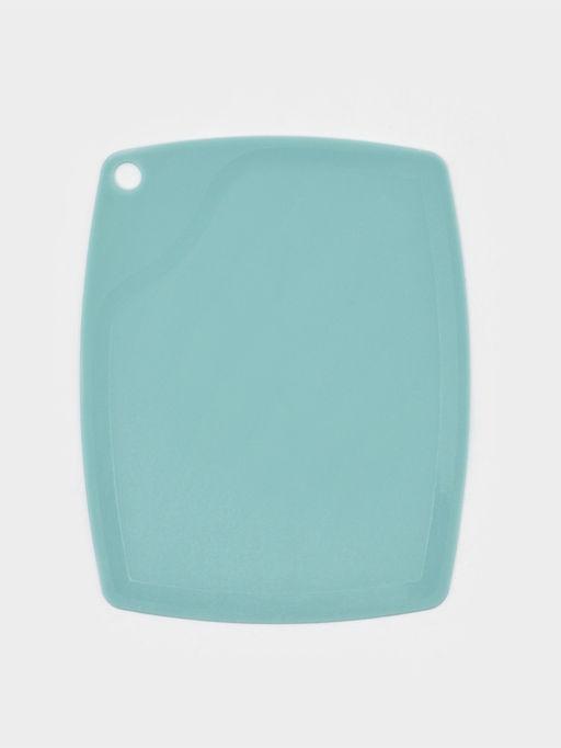 УЦЕНКА Набор "Керамик" 3 предмета: нож 16 см, овощечистка 12 см, доска 19,5х15,5 см, цвет голубой 44