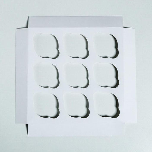 Цена за 5 шт. Коробка для капкейков «С Новым годом» 25×25×10 см