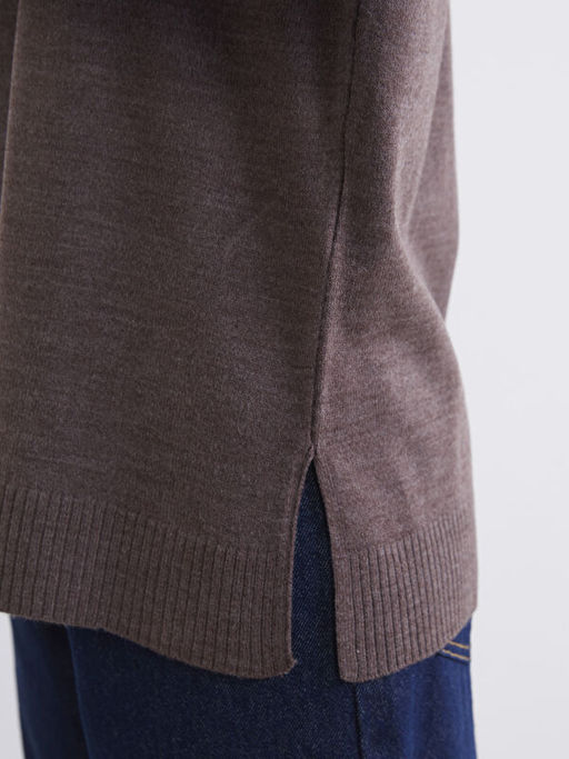 Bisiklet Yaka Kad?n Triko Kazak