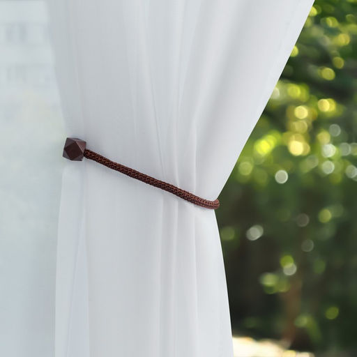 Цена за 3 шт. Подхват для штор Камушки, d = 3 51 см, цвет тёмно-коричневый - Арт узор фото 3