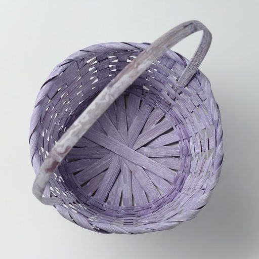 Набор корзин плетёных, 19×7.5×9.5/31 см, 22×9×11/34 см, 24×9×11.5/35 см, 3 шт., фиолетовые, бамбук