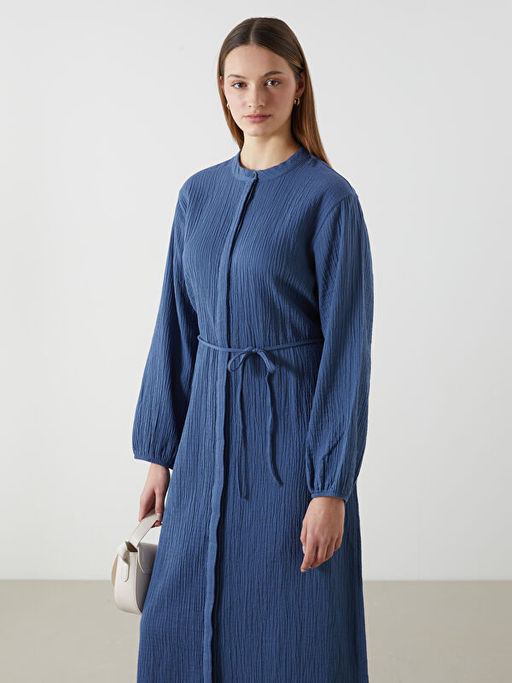 Hakim Yaka M?slin Kad?n G?mlek Elbise