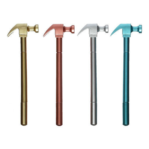 Цена за 12 шт. Ручка - прикол гелевая Молоток, МИКС