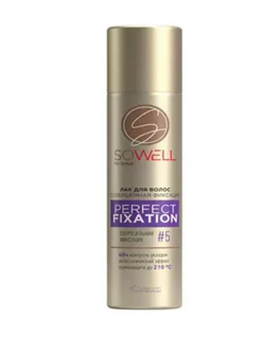 А.SoWell PROhair Лак д/волос Perfect Fixation Совершенная фиксация с.с.ф.300см3