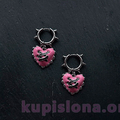 Серьги Closed heart - Купи слона фото 3