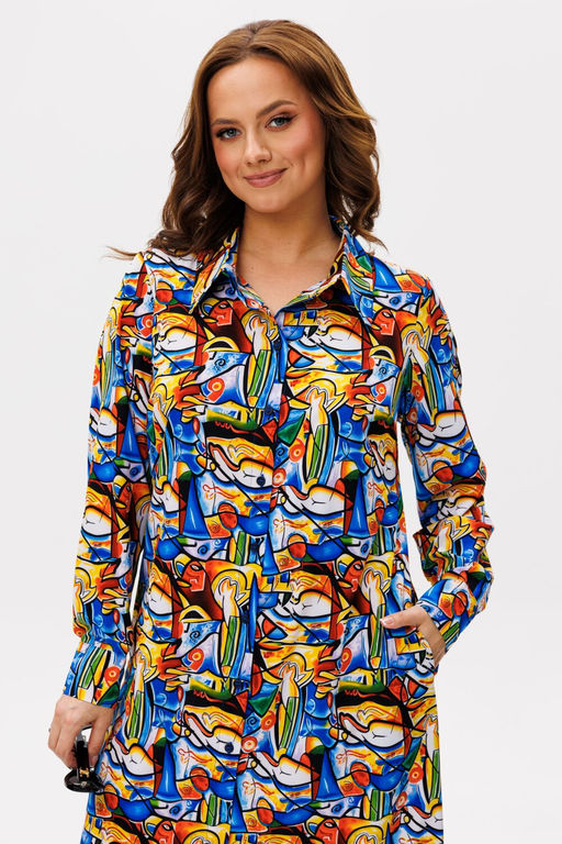 Платье ANELLI 1341 пикассо  фото 3