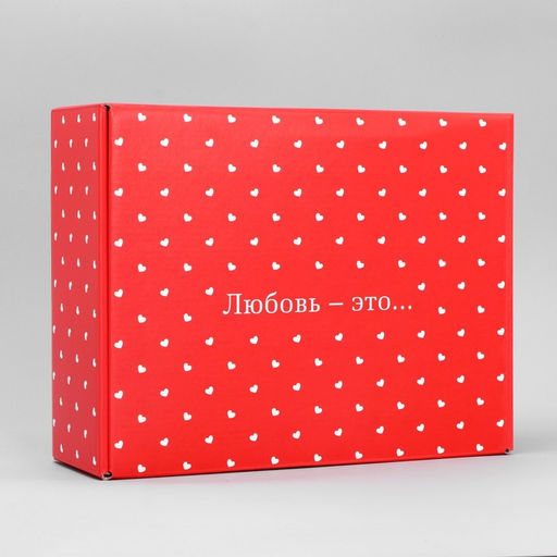 Коробка подарочная складная, упаковка, «Любовь», 27×21×9 см