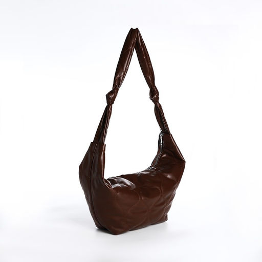 Сумка-мешок, отдел на молнии, цвет коричневый - Simaland фото 2