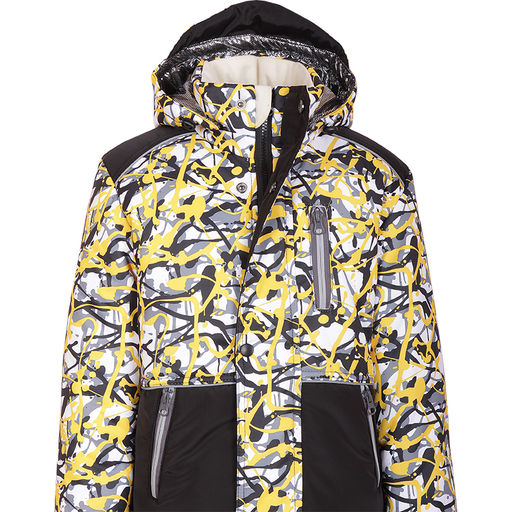 RODOS Утеплённый костюм для мальчика зима М-151 (Кляксы) Жёлтый