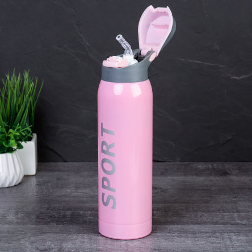 Термос 0,5 л / FRT-1003 /уп 50/ термобутылка/ Розовый - Галеонтрейд фото 3