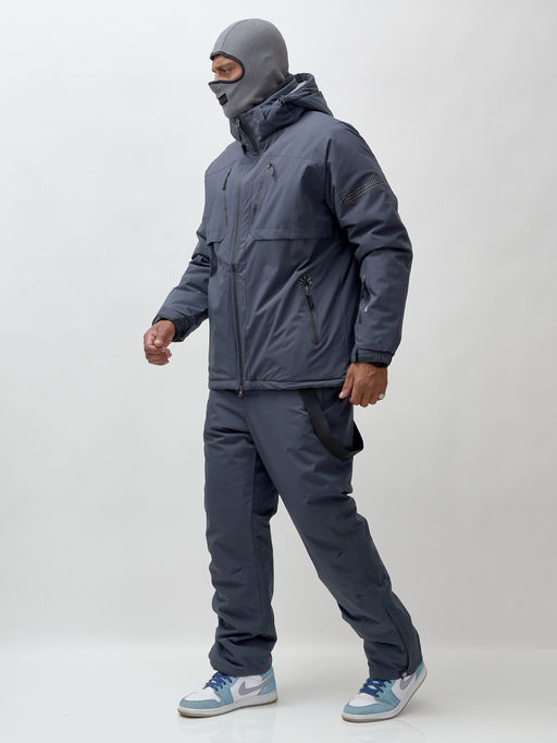 Горнолыжный костюм мужской зимний темно-серого цвета 3710TC - Mtforce фото 32