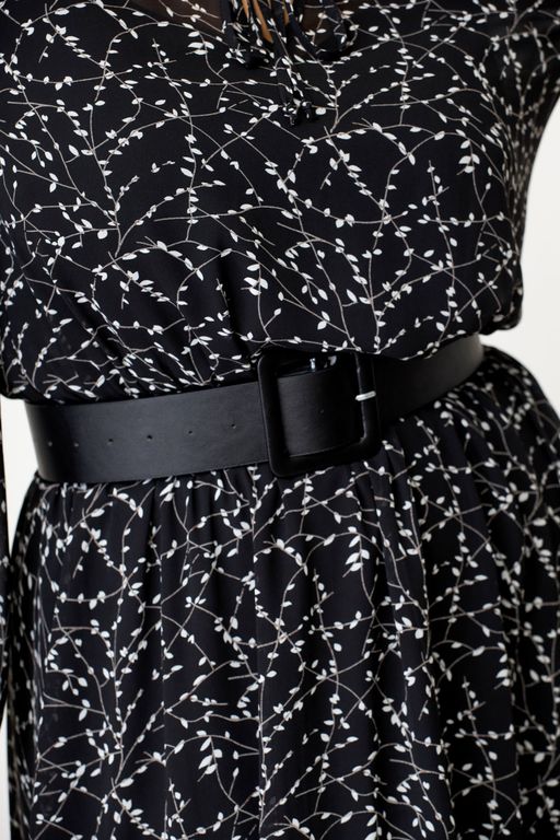 Платье Swallow 650 черно-белая роза фото 4