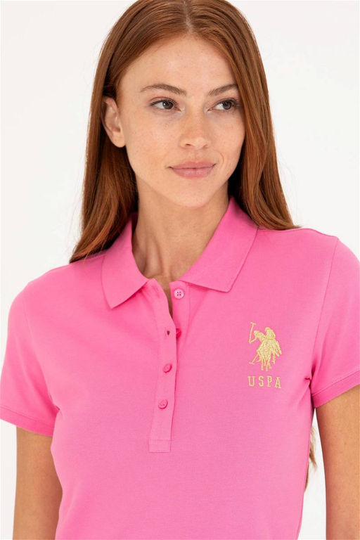 Женское розовое вязаное платье - U.s. polo assn фото 9