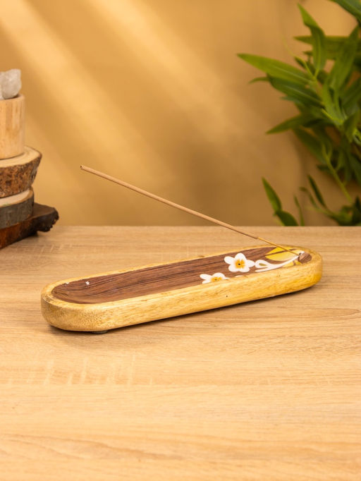 Подставка под благовония «Орхидея», 26×8×2.5 см, манговое дерево