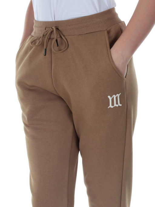 E752 DK. BEIGE Брюки спортивные утепленные женские (хлопок 95%, полиэстер 5%) - Фабричный китай фото 4